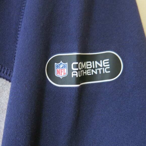 NFL COMBINE AUTHENTIC Seattle Seahawks Hoodie Youth XL 1/4 Zip Blue Football - Picture 4 of 7